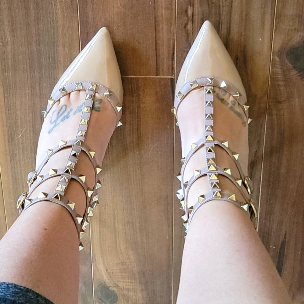 Kaitlyn Pan Rockstud heels